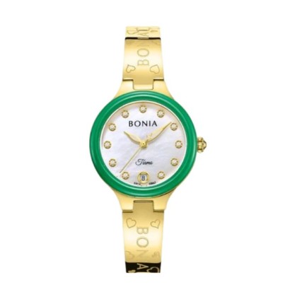 Bonia Tiamo Elegance BNB10867-2257 6 Top Rings Set Stainless Steel Women Watch